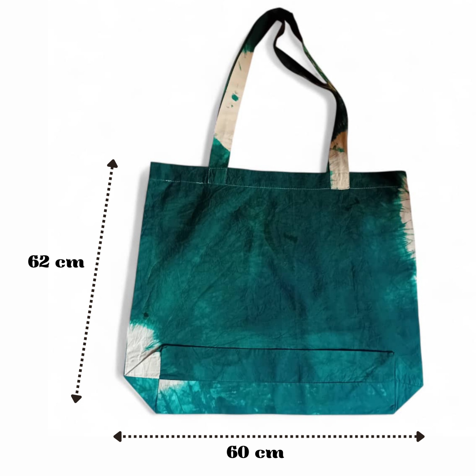 Sac de courses Pagne Batik Vert